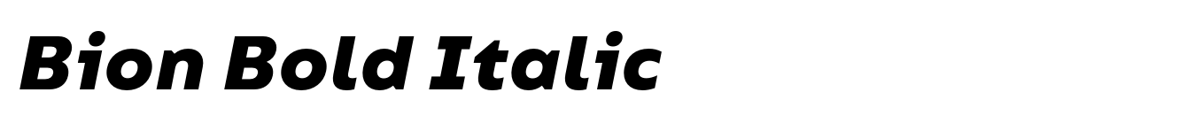 Bion Bold Italic